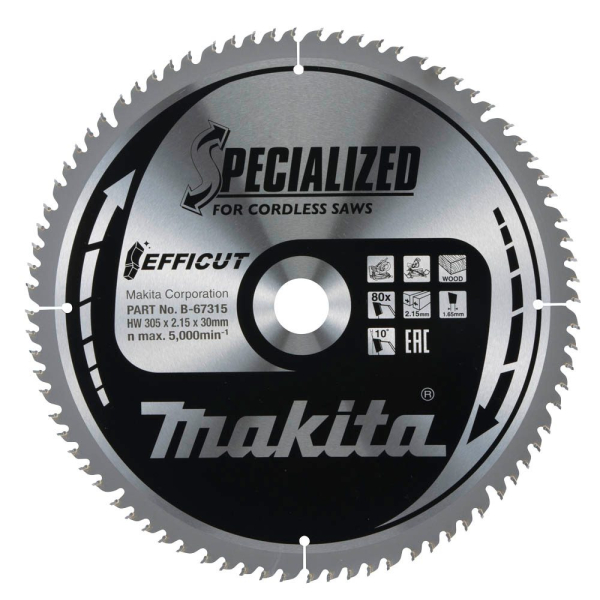 0088381541039 - B-67315 Kreissägeblatt 3050 mm 80 Zähne 0088381541039 Makita