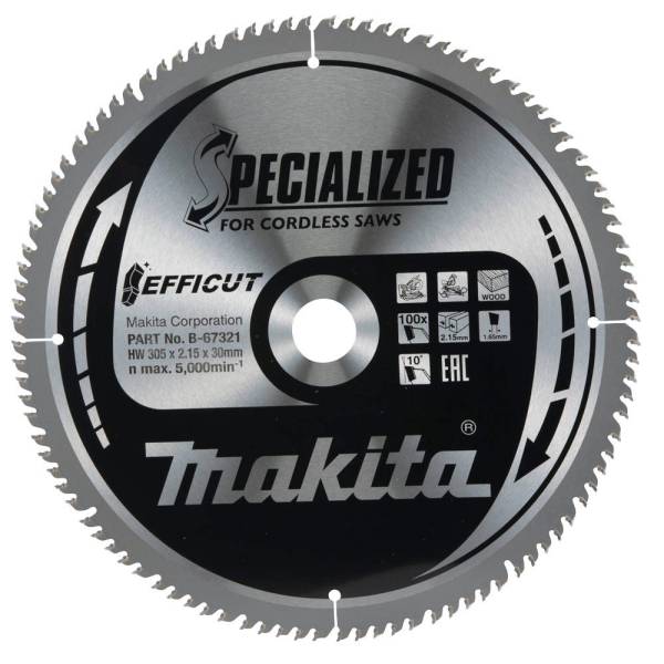 0088381541046 - B-67321 Kreissägeblatt 3050 mm 100 Zähne 0088381541046 Makita