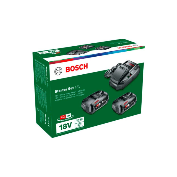 4053423257908 - Werkzeugakkus mit Ladegerät Starter-Set 18V Li-Ion 2x 25 Ah 4053423257908 Bosch