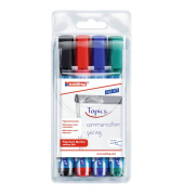 Flipchart-Marker 380, 4-380-4-2, Pack, 4-farbig sortiert, 1,5-3mm Rundspitze