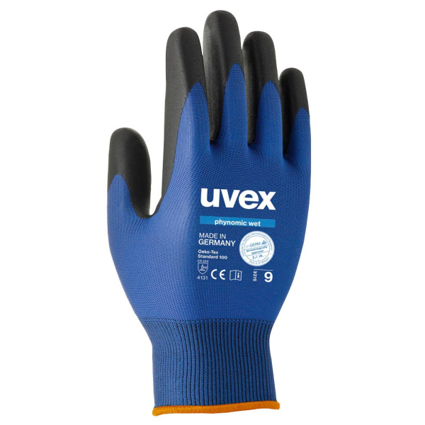 4048612136522 - unisex Arbeitshandschuhe phynomic WET blau Größe 9 1 Paar 4048612136522 uvex