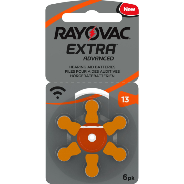 0000096178225 - RAYOVAC AID 13 - Hörgerätebatterie Zink-Luft 78x54 mm Aid 13 6er-Pack