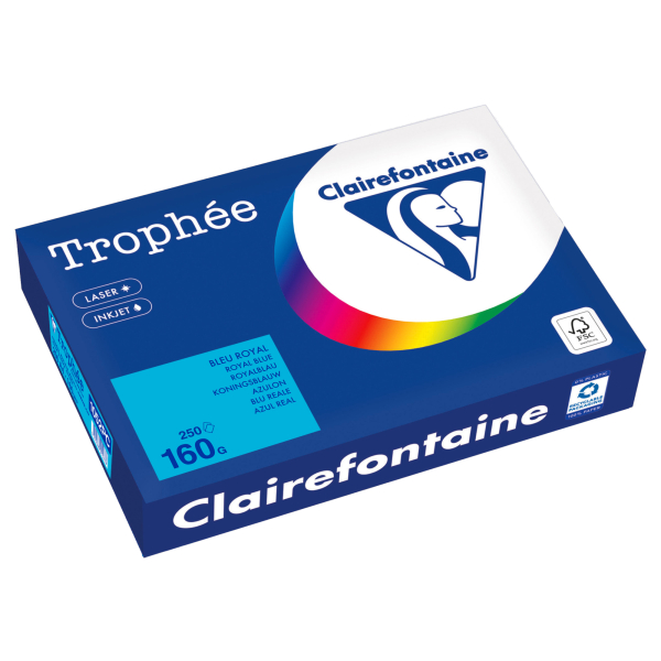 3329680001686 - Kopierpapier Trophée Color 1052PC A4 160g royalblau  3329680001686 250 Blatt