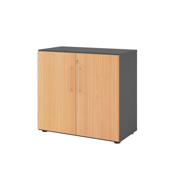 4032062324462 - Aktenschrank 928T2 V928T2 G 6 BS grafit buche 1 Fachboden 800 x 420 x 748 cm