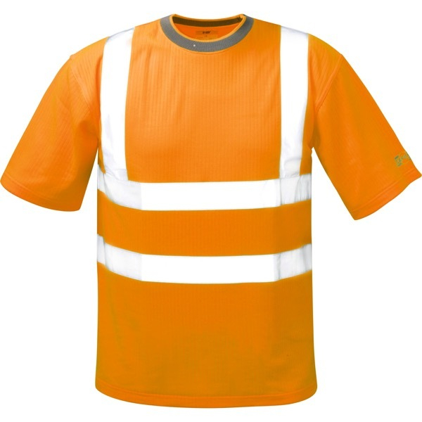 4025888211054 - T-Shirt BRIAN 75 % Polyester25 % Baumwolle Größe M neonorange 4025888211054 Safestyle