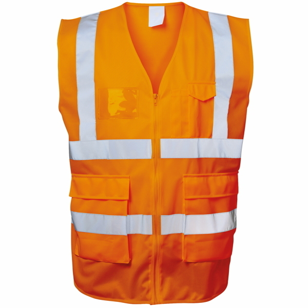 4025888261875 - Warnweste EWALD PES Reißverschluss Größe XXL neonorange 4025888261875 Safestyle