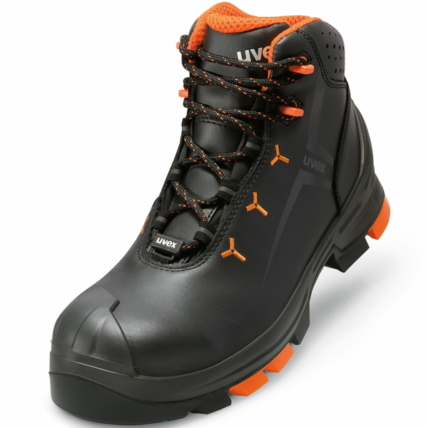 4031101609805 - uvex 2 6503249 ESD Sicherheitsstiefel S3 Schuhgröße (EU) 49 Orange Schwarz 1 Paar