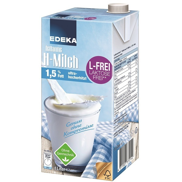 4062800003311 - H-Milch 4311501688632 15% Fett laktosefrei 1 Liter im Tetrapack 4062800003311 Gut & Günstig