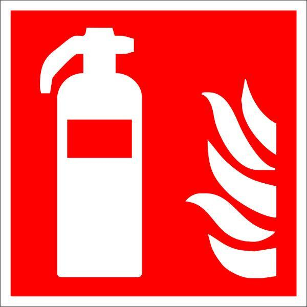 4006325252403 - Schild Feuerlöscher sk Kst 200 x 200 mm rotweiß Brandschutzzeichen 4006325252403 GLORIA