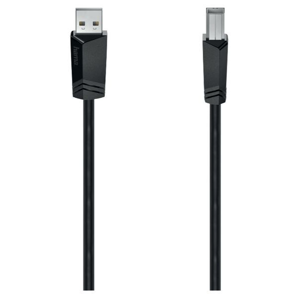 4047443443663 - USB-Kabel usb 20 usb-a Stecker usb-b Stecker 300 m Schwarz 00200603 - Hama