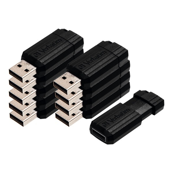 0023942492047 - USB-Stic Pinstrip Speicherk 8 GB USB 2 0 schwarz 0023942492047 10 Stück