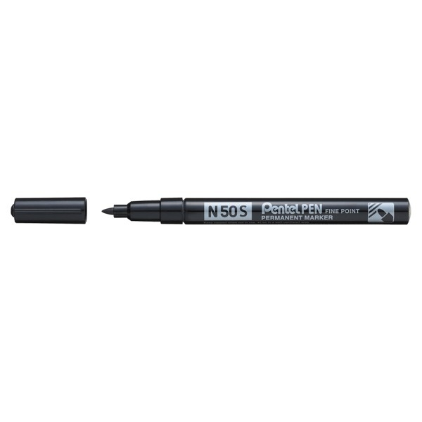 0884851030092 - Permanentmarke N50 S Strichstärke 1mm Rundspitze schwarz 0884851030092 Pentel