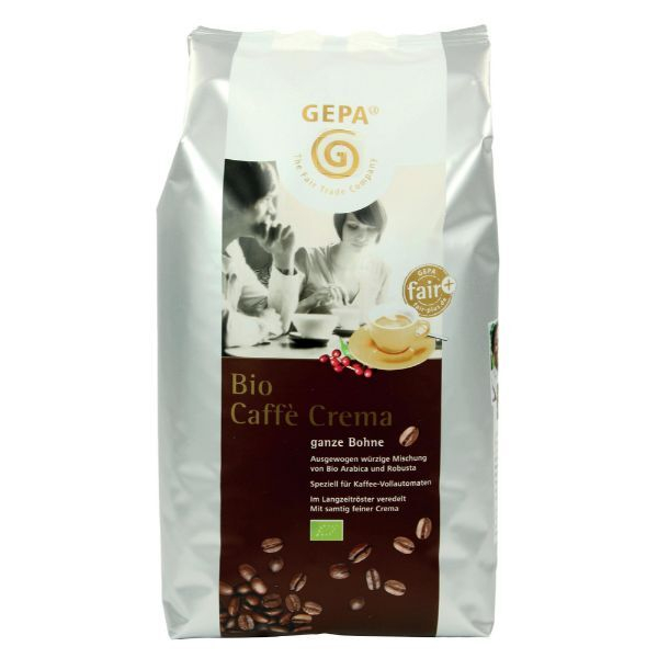 4013320117552 - Kaffee Bio Caffè Crema koffeinhaltig ganze Bohne 4013320117552 GEPA