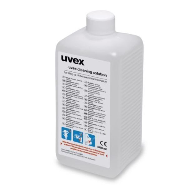 4031101337616 - uvex Reinigungsfluid 500ml für uvex Brillenreinigungsstation 9970002 - 9972100