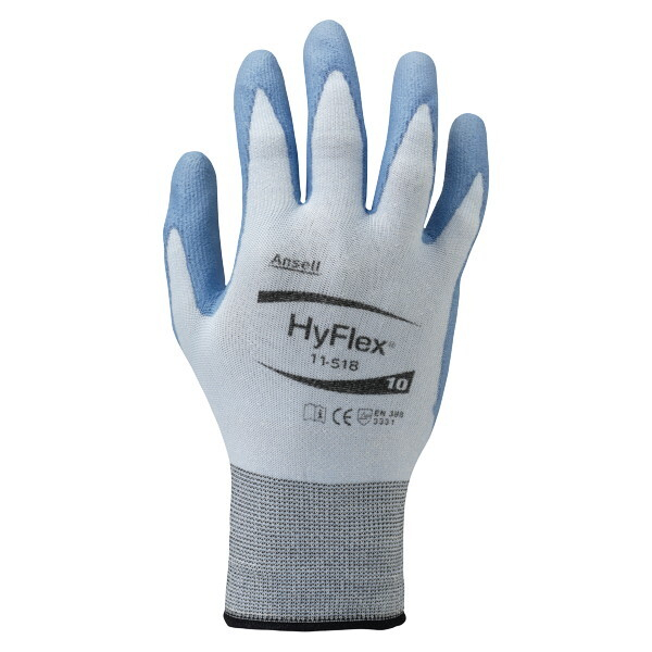 0076490478599 - Schnittschutzhandschuhe HyFlex 11-518 Größe 10 blau 12 Paar 0076490478599 12 Stück