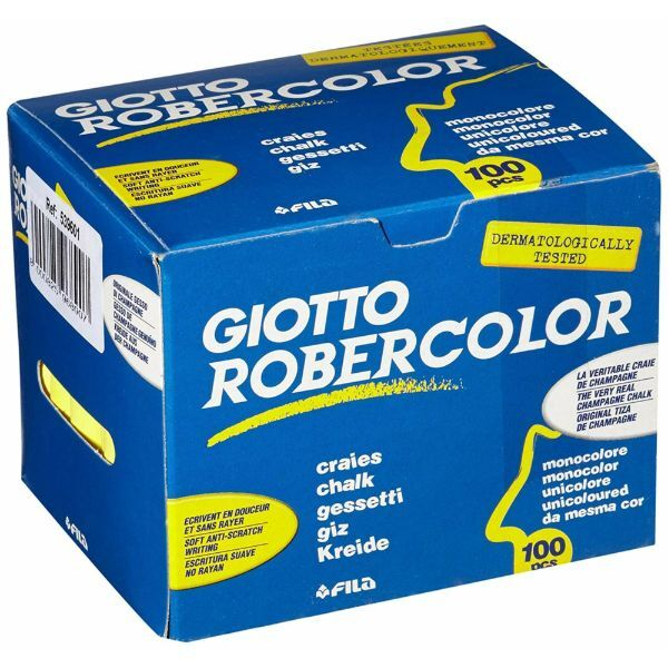 4255704307092 - Kreide Giotto 5396 01 Robercolor in Kartonbox gelb  4255704307092 100 Stück