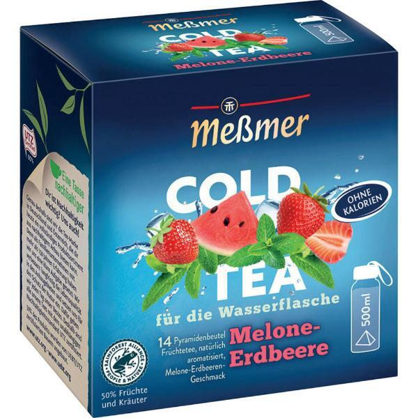 4002221037601 -  Coldtea Melon Strawb 275G 14 Beutel Cold Tea 4002221037601 MESSMER 14 Stück