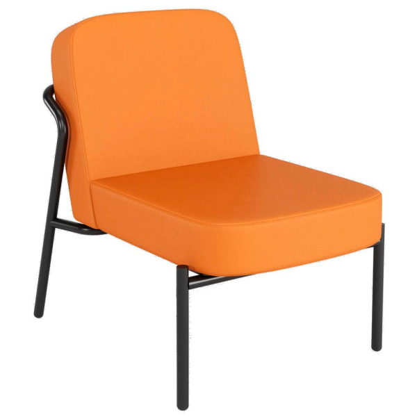 3660141964042 - Sessel MEDSO S Rund orange schwarz Kunstleder 3660141964042 meet powered by Paperflow