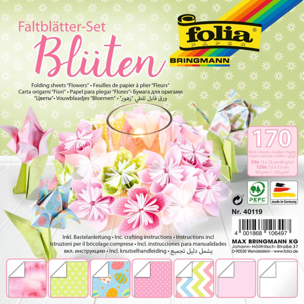 4001868106497 - Faltblätter Blüten mehrfarbig 170 Blatt 4001868106497 170 Blatt