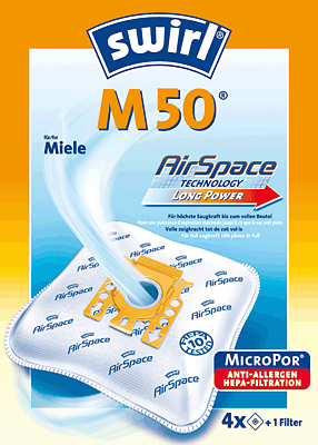 Swirl Staubsaugerbeutel M 50 MicroPor Plus AirSpace