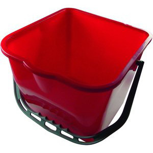 Meiko Eimer 15 Liter rot Ausgießer/Kunststoffbügel