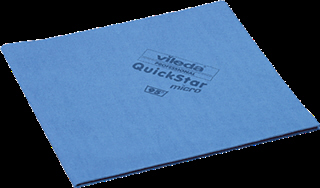 Vileda Reinigungstuch QuickStar Mikrofaser für Glas/Kunststoff/Metall blau